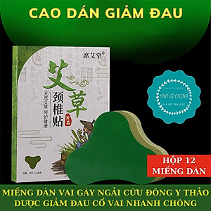 Hộp 12 Miếng Dán Ngải Cứu  Giảm Đau Cổ Vai Gáy Hiệu Quả