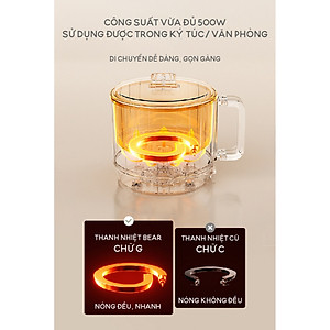 Nồi lẩu điện BEAR 1.2L công suất 500W DRG-Z12K1 (MC-4H12J)