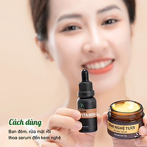 Serum vitamin C trắng da, đánh bay sạm nám Wonmom 20ml