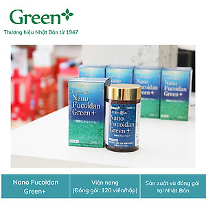 Viên uống tăng cường sức đề kháng, hỗ trợ ngăn ngừa ung thư - Nano Fucoidan Green+ Nhật Bản