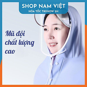 Áo Mưa Trùm Đầu Kiểu Poncho Không Che Đèn Xe