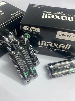 40 VIÊN PIN MAXELL AAA TEM BẠC - HÀNG CHÍNH HÃNG
