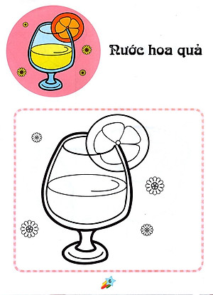 Sách 123 Nào Ta Tô Màu! - Thức Ăn