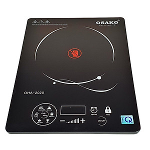 Bếp hồng ngoại đơn không kén nồi, mặt kính ceramic Osako OHA-2020 - Hàng chính hãng
