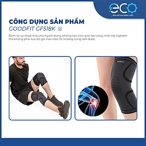 Băng gối, bó gối thể thao đàn hồi GF518K GoodFit chính hãng