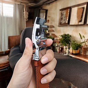 Dây Nịt Nam Cá Sấu Liền Nguyên Tấm Bản Rộng 4cm. Dây Được Đan Viền Thủ Công Rất Đẹp