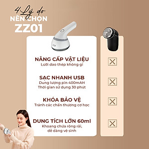 Máy cắt lông xù Lebenlang ZZ01, công suất 3W, sử dụng lên đến 30 phút, bảo hành 2 năm - hàng chính hãng