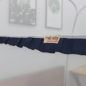 Mùng chụp tự bung Cao Cấp Mộc Miên- Đỉnh Rộng Viền Chân 