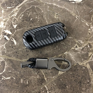 Bao da cacbon cao cấp bọc chìa khóa hãng xe  Mazda