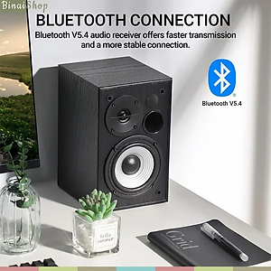 Edifier R990BT - Loa Bookshelf 2.0 Active, Bluetooth 5.4, Công Suất 24W, Đầu Vào RCA Kép Đa Dạng Với Điện Thoại, Máy Tính - Hàng Chính Hãng