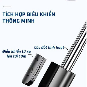 Gậy Tripod chụp ảnh tự sướng Selfie 3 chân gấp gọn 30cm, kéo dài 1M7 điều khiển từ xa có đèn Tripod chụp ảnh livestream - Hàng nhập khẩu