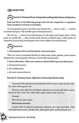 English Grammar - Ngữ Pháp Tiếng Anh 8 (Sách Bài Tập )