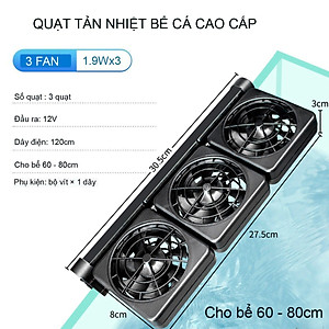 Quạt làm mát bể cá 60 - 80cm 3 Quạt