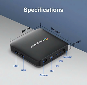 Android Tivi Box - Ram 2G - Android TV 10 - Dual Wifi - Bluetooth - Netflix - Remote Tìm Kiếm Bằng Giọng Nói - Hàng Nhập Khẩu