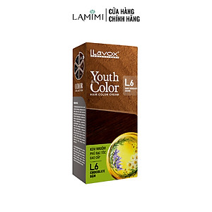 Nhuộm Phủ Bạc Cao Cấp Lavox 60ml x 2 - L6 - Nâu Chocolate