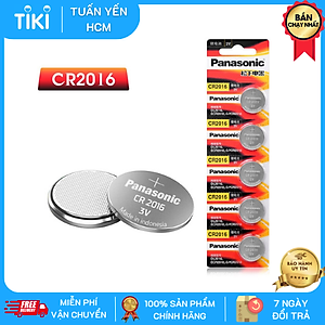 Vỉ 5 Viên Pin CR2016 ( CR 2016/5BE x 1 Vỉ ) Panasonic - Hàng Chính Hãng