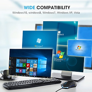 Chuột chơi game văn phòng có dây PICTEK T9 7200DPI 7 nút - Hàng Chính Hãng