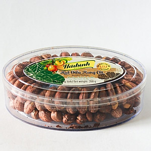 Hạt điều rang củi hộp Oval loại cao cấp Hải Bình 260g