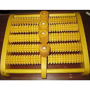 Bàn lăn massage chân gỗ