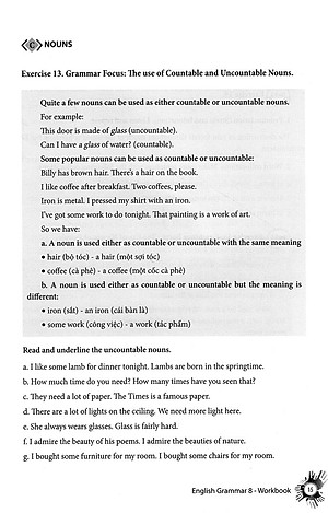 English Grammar - Ngữ Pháp Tiếng Anh 8 (Sách Bài Tập )