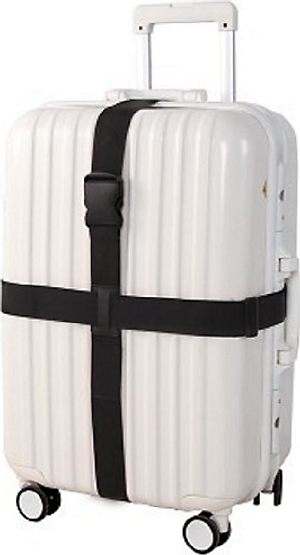 [KHÓA GÀI]-Dây đai cố định và bảo vệ vali an toàn mẫu đôi 2m, màu ngẫu nhiên+ Tặng kèm thẻ đeo hành lý ngẫu nhiên