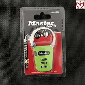 Ổ khóa số Master Lock 1550 DCOL móc càng cua dùng khóa vali ba lô hành lý - MSOFT