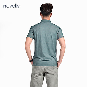 Áo thun nam Polo NOVELTY không túi kiểu dáng Melange 210104N