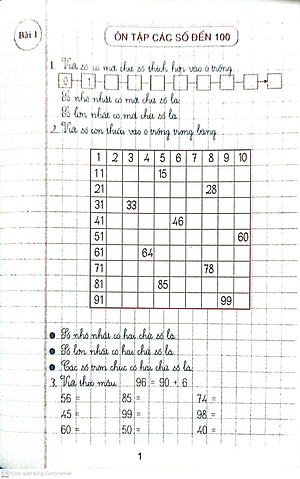 Vở Ô Li Bài Tập Toán Lớp 2 Quyển 1 ( Bám Sát Sách Giáo Khoa Chân trời Sáng Tạo )