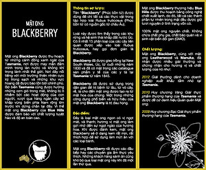 Mật ong Black Berry BlueHills 500gr