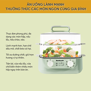 Nồi Hấp Đa Năng BlueStone MPB-7235 15 Lít 1500W - Hàng Chính Hãng