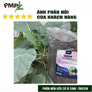 Phân Bón Hữu Cơ Tricow PMP Nuôi Hoa Nuôi Quả Cho Cây Cảnh, Rau Sạch, Hoa Túi 1Kg