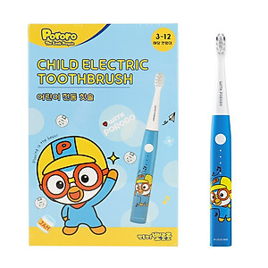 Bàn chải điện sóng âm cho bé Pororo Kids Hàn Quốc loại bỏ mảng bám trên răng hiệu quả