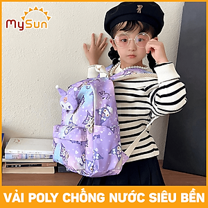 Balo cặp Hello Kitty Kuromi cho bé gái mẫu giáo học sinh cấp 1 tiểu học lớp 1 2 3 cute dễ thương MySun