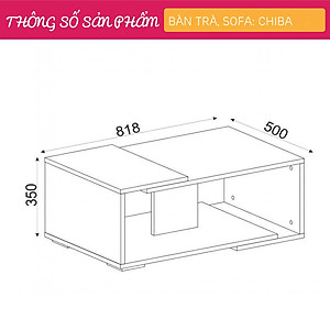 Bàn sofa bàn trà phòng khách SMLIFE Chiba