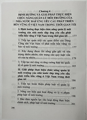 Sách - Chức Năng Quản Lý Môi Trường Của Nhà Nước Đáp Ứng Yêu Cầu Phát Triển Bền Vững Ở Việt Nam