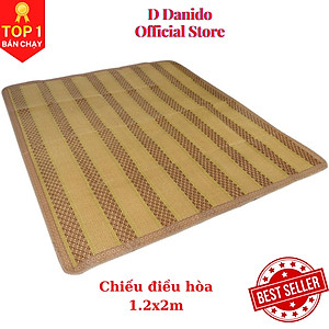 Chiếu điều hòa sợi mây tre đan tổng hợp lót vải không dệt cao cấp hàng xuất khẩu 2 mặt giá rẻ 1m2 1m6 1m8 D Danido