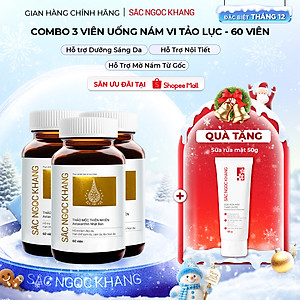 Combo 3 Hộp Sắc Ngọc Khang Vi tảo lục làm mờ sạm nám hiệu quả