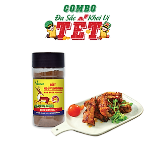 Combo Tết An Khang 50g/hủ (Bột Cà Ri + Bột Ngũ Vị Hương)