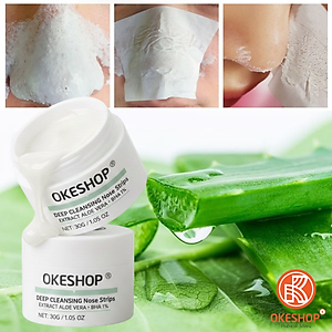 Gel Lột Mụn Nha Đam OKESHOP 30ml - Giải Pháp Loại Bỏ Mụn Đầu Đen - Mụn Cám - Bạ Nhờn - Làm Sạch Sâu Và Thu Nhỏ Lỗ Chân Lông