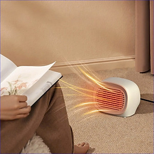 Máy Sưởi Gốm Mini Cho Nhân Viên Văn Phòng Làm Ấm Nơi làm việc phòng ngủ nhà tắm phòng học - Máy Êm Ấm Áp - Quạt Sưởi Ấm Mini Công Suất Max 400W Du Lịch Phượt Dã Ngoại Máy sưởi ấm cho phòng ngủ, quạt sưởi gốm nóng nhanh an toàn cho trẻ em - Hàng Nhập Khẩu