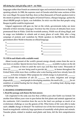 Sách Bồi Dưỡng Học Sinh Giỏi Tiếng Anh Lớp 9