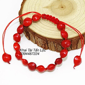 Vòng tay hạt đậu đỏ - Hồng đậu - tình yêu nồng thắm kèm hộp sang trọng