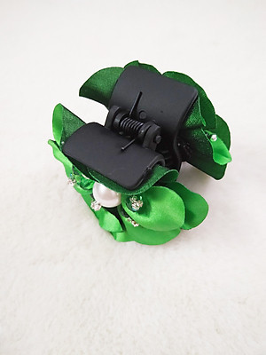 Kẹp tóc hoa đính pha lê ngọc