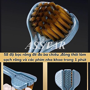 Bàn Chải Đánh Răng 3 Mặt, Bàn Chải Đánh Răng Đa Chiều Làm Sạch Đồng Thời Cả 3 Bề Mặt Của Răng, Lông Mềm Mượt