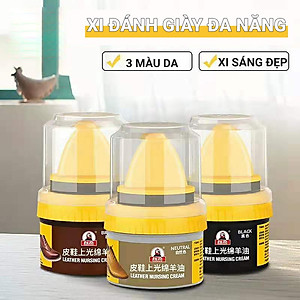 Xi Đánh Bóng Giày Da Làm Bóng Nhanh Đồ Da, Xi Kem Dưỡng Da Có Đầu Mút Hỗ Trợ - HÀNG CHÍNH HÃNG MINIIN