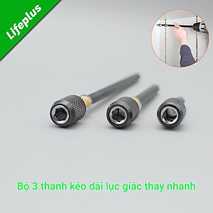 Thanh kéo dài lục giác thay nhanh đầu khía đen
