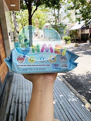 Khăn Ướt Em Bé Bobby Không Mùi Gói 100 Miếng