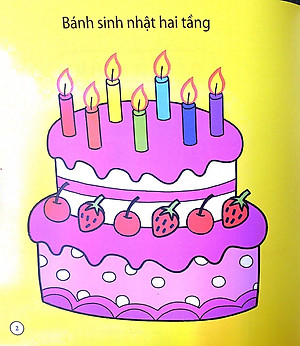 Sách Bé Tô Màu - Bánh Kem Xinh Xắn (Tái Bản 2018)