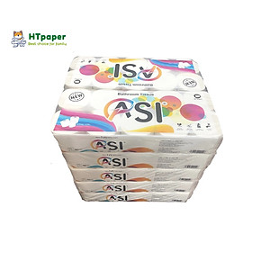 COMBO Giấy vệ sinh ASI không lõi loại 10 cuộn/bịch 800gr cao cấp mịn không bụi - HTpaper