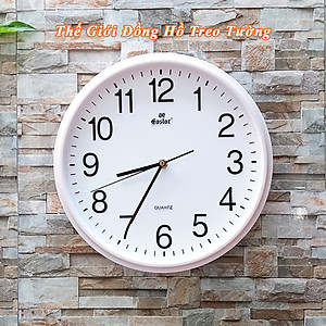 Đồng hồ Treo Tường Cao cấp KIM TRÔI EASTAR Tròn 31cm - Số Nổi 3D - Tặng Pin Maxell - BH 1 Năm